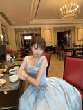 Purpdrank  Sweet Bow Waist-hugging Suspender Temperament New Summer Slim Dress