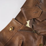 Purpdrank  Hotties Y2K Retro Brown Pu Leather Super Mini Shorts Women Sexy Low Waist Peach Hips Casual Streetwear Bottoms Night Clubwear