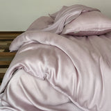 Purpdrank  600TC Washed Lyocell Soft Bedding Set Single Double Queen King Size Duvet Cover Set Bed Sheet/Fitted Sheet Pillowcases 3/4Pcs