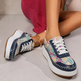 Purpdrank  Punk Mixed Color Platform Sneakers for Women 2025 Fashion Thick Bottom Vulcanized Shoes Woman Cozy Non Slip Walking Shoes 43