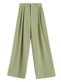 Purpdrank - Summer Long Suit Pants High Waist Solid Color Casual Pants Loose Wide Leg Pants Trousers