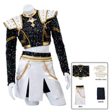 Purpdrank  Zoey Cosplay Costume Wig Shoes Black Coat Singing Suit Song-Promotion Costume Women Halloween Party Role Playing Outfit