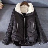 Purpdrank  Autumn Winter Quilted Jacket Women Clothing Warm Puffer Jacket Long Sleeve Parka Cotton-padded Coat Design Windproof Outerwear