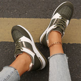 Purpdrank  Plus Size 44 Fashion Sports Shoes for Women Comfort Wedge Casual Shoes Outdoor Versatile Woman Anti Slip Lace Up Running Shoes