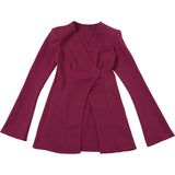 Purpdrank  Elegant Fashion Slim Tailored Coat Women 2025 Autumn Winter Fashion V-Neck Single Button Long Sleeve Office Jacket Female Blazer