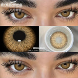 Purpdrank  1 Pair Color Contact Lenses for Eyes 14.5MM Black Lenses Gray Lenses Fashion Lenses Blue Eyes Lenses Brown Lens Yearly