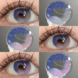 Purpdrank  1 Pair Cosplay Contact Lenses for Eyes Colored Fashion Pink Contacts Lens Purple Cosmetic Pupil Yearly Contact Lenses