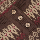 Purpdrank  Vintage Folk U Neck Long Sleeve Casual Loose All Match Sweater Women Jumpers