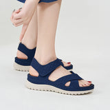Purpdrank  European And American Sports Casual Sandals New Velcro Hollow Thick-Soled Women's Sandals Lightweight Comfortable And Simple