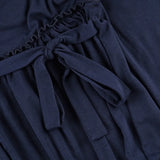 Purpdrank  French ins sweet Square Collar long sleeve lace up solid all match patchwork T-Shirts