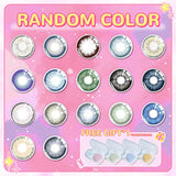 Purpdrank  Pink Colored Contacts Lenses with Myopia Yearly Red Colorcon Cosplay Cosmetic Makeup Pupils Colorful Lens for Eyes