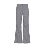 Purpdrank  Elegant Fashion Slim-Fittiing Plaid Flare Pants Y2K Office Low-Waisted Pants Women Autumn Winter Fashion Streetwear Ladies