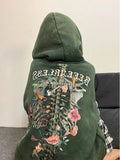 Purpdrank  Pullovers Woman Clothing Loose Text Baggy Letter Printing with Orint on Hoodies Women's Sweatshirt Hooded Promotion Goth M E Top