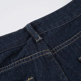 Purpdrank  Y2K American Retro Streetwear Jeans Women Fashion Solid Button Low Waist Loose Fit Straight Leg Denim Pants with Pockets