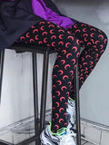 Purpdrank  Fashionable Women Printed Elastic Jumpsuit New Summer Casual Seamless Tight Thin Women's High Waisted Leggings