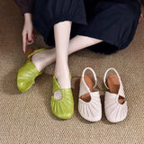 Purpdrank  Women Heeled Sandals Casual Loafers Shoes Woman Slippers 2025 Brand Slingback Shallow Dress Summer Designer Soft Leather Pumps