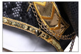 Purpdrank  Black Golden Rumi Zoey Mira Cosplay , Costume Wig Girls Suit Child Halloween Party Role Playing Outfit