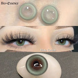 Purpdrank  2Pcs Halo Series Natural Fashion Makeup Beauty Contacts Chocolate Color Contacts Honey Color Eyes Brown Contacts NEW