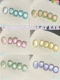 Purpdrank  TC 10ML New Star Bamboo Cat Eye Nail Supplies Pavilion Strobe Green Glass Bead Cat Eye Magnetic Gel Polish Summer Nails