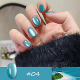 Purpdrank  4-Color Spring Summer Nails Ice Transparent Blue Glass Bead Cat Eye Gel Nail Polish Popular Whitening Versatile Upgrade Gel