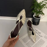 Purpdrank  Designer New 2025 Women Heeled Sandals Sexy Ponited Toe Chunky Shoes Summer Dress Party Luxury Woman Brand Pumps Sandalias Mujer