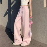 Purpdrank  Yellow Loose Straight Baggy Jeans Women Y2K Streetwear 2025 Korean Fashion Pink Casual High Waist Vintage Wide Leg Denim Pants