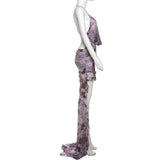 Purpdrank  Deep V-Neck Sexy Y2K Backless Summer Dress Women 2025 Fashion Swinging Collar Rhinestone Straps Asymmetrical Ruffles Beach Dress