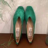 Purpdrank  Retro Printing Ethnic Style Ballet Flat Shoes Women Fashion Square Toe Shallow Mary Jane Shoes Comfort Soft Sole Flats Sandalias