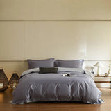 Purpdrank  3/4Pcs Simple Hotel Style 600TC Egyptian Cotton Bedding Set Single Queen king Duvet Cover Set Flat/Fitted Bed Sheet Pillowcases