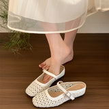 Purpdrank  Summers Cover Toe Weave Women Slippers Elegant Comfortable Slip On Slingback Mules Slides Shoes