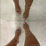Purpdrank  New Arrival Silver Crystal Narrow Band Women's Sandals Summer Party Wedding Prom Shoes Platform Open Toe High Heels