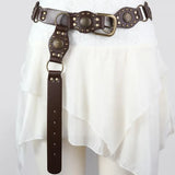 Purpdrank  Sexy Low Waist Camouflage Pleated Mini Skirts Womens 2025 New Fashion Drawstring Bandage Zipper Y2K Summer Skirt With Rivet Belt