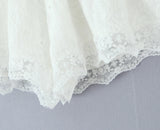 Purpdrank  Ballet Girl White Embroidery Hollow Out hole Spliced Lace Shorts Women Holiday Elastic Waist Short Pants With Linging