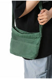 Purpdrank  Versatile Commuting Crossbody Mobile Phone Postman Bags for Men Japanese Washed Canvas Bag for Women