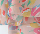 Purpdrank  Sexy Halter Collar Pink Gradient Tie dye print Cross lacing up Bow Backless Sling Dress Women Irregular Mini Dresses Robe