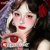 Purpdrank  1 Pair Halloween Color Contact Lenses for Eyes Cosplay Lenses Anime Lenses Black Eye Lens White Lenses Crazy Red Lens