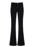 Purpdrank  Y2K American Hottie Flare Jeans Women Fashion Solid Color High Waist Slim Fit Denim Trousers Casual Streetwear Basic Pants