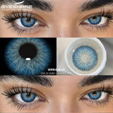 Purpdrank  1 Pair Color Contact Lenses for Eyes 14.5MM Black Lenses Gray Lenses Fashion Lenses Blue Eyes Lenses Brown Lens Yearly
