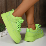 Purpdrank  Thick-Soled Sneakers for Women 2025 Spring & Fall New Fashion Versatile Heightening Bread Shoes Casual Preppy Style Sports Dad Shoes