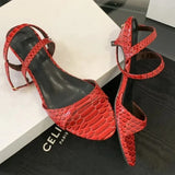 Purpdrank  Sexy Kitten Heel Sandals Women Summer Fashion Open Toe Ankle Strap Buckle Party Shoe Elegant Brand Designer Wedding Bridal Shoes