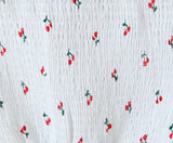 Purpdrank  Sexy White Red Fruit Tie Bow Halter V neck Open Buttons Slim Tank Top Women Spliced Lace Hem Sleeveless Backless Tee Summer Vest