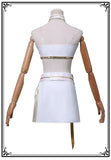 Purpdrank  Rumi Zoey Mira Cosplay Costume Wig Women Girls White Leather Suit Halloween Carnival Party Comic-con Role Playing Outfit