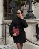 Purpdrank  Women's Clothing Luxury Brand Design High-end Blazers Jacket Office Lady Suit Coats White Black Blazer Long-sleeved Top Jacket