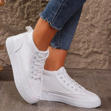 Purpdrank  Flats Women Ankle Sneakers Running Designer Sport Shoes Lace Up Autumn Casual Shoes Trend Leather Walking Zapatillas Mujer