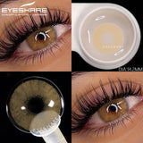 Purpdrank  1pair Natural Colored Contact Lenses Brown Eye Lenses Gray Makeup Eyes Pupils Lens Yearly Green Beautiful Pupils Yearly