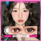 Purpdrank  NEW Color Contact Lenses Natual Colored Pupils Makeups Colored Lens Beauty Green Contact Lenses 14.2mm Black Contacts Lens