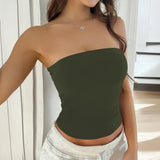 Purpdrank   Strapless Tank Tops Women Backless Y2K Sexy Vest Tops Fashion Casual Elegant Sleeveless Basic Crop Top Summer New