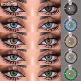 Purpdrank  Colored Contact Lenses for Eyes Natural Eye Lenses Gray Contacts Green Lenses Blue Lenses Fashion Brown Lenses 1 Pair