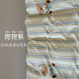 Purpdrank  Knitted Class A Bedding Set Floral Style Bed Linen Set Soft Double Yarn Four-Piece Set Quilt Cover Set Bed Sheets Gift for Home