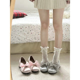 Purpdrank  Sweet Vintage  Janes Shoes Women Star Buckle Lolita Kawaii Platform Shoes Female Bow-knot Cute Designer Shoes